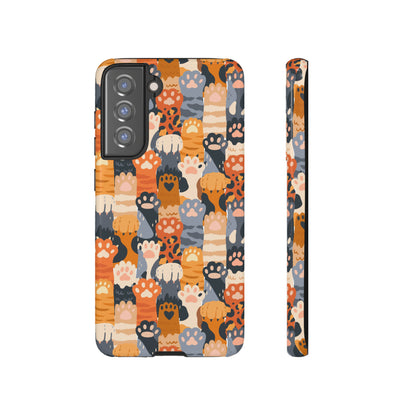 Premium-quality tough protective phone cases for iPhone, Samsung and Google phones - Colorful Paws for Pet Lovers