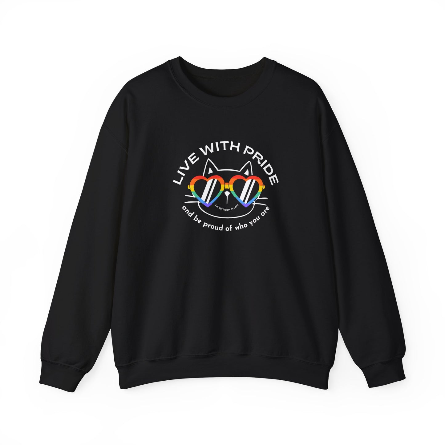 Cat Lovers Pride Sweatshirt -LGBTQ+ Community Support Shirt