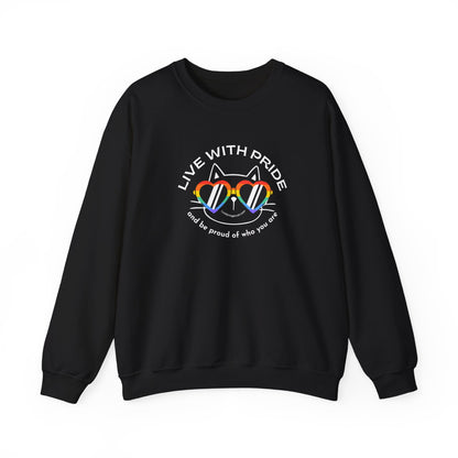 Cat Lovers Pride Sweatshirt -LGBTQ+ Community Support Shirt