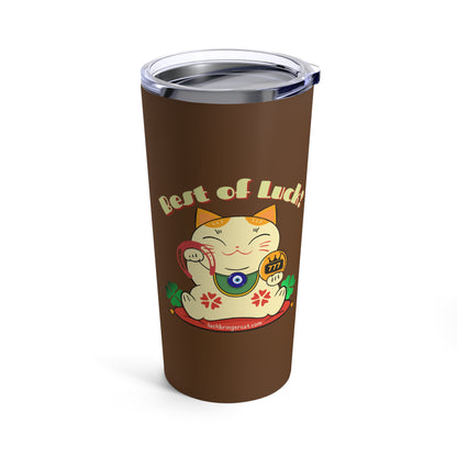  Lucky Maneki Neko Cat Tumbler-Cat lovers Lucky Tumbler- Insulated Travel Cup for Wishing Good Luck - Ideal Gift for Cat Moms, Cat Dads, friends or coworkers 