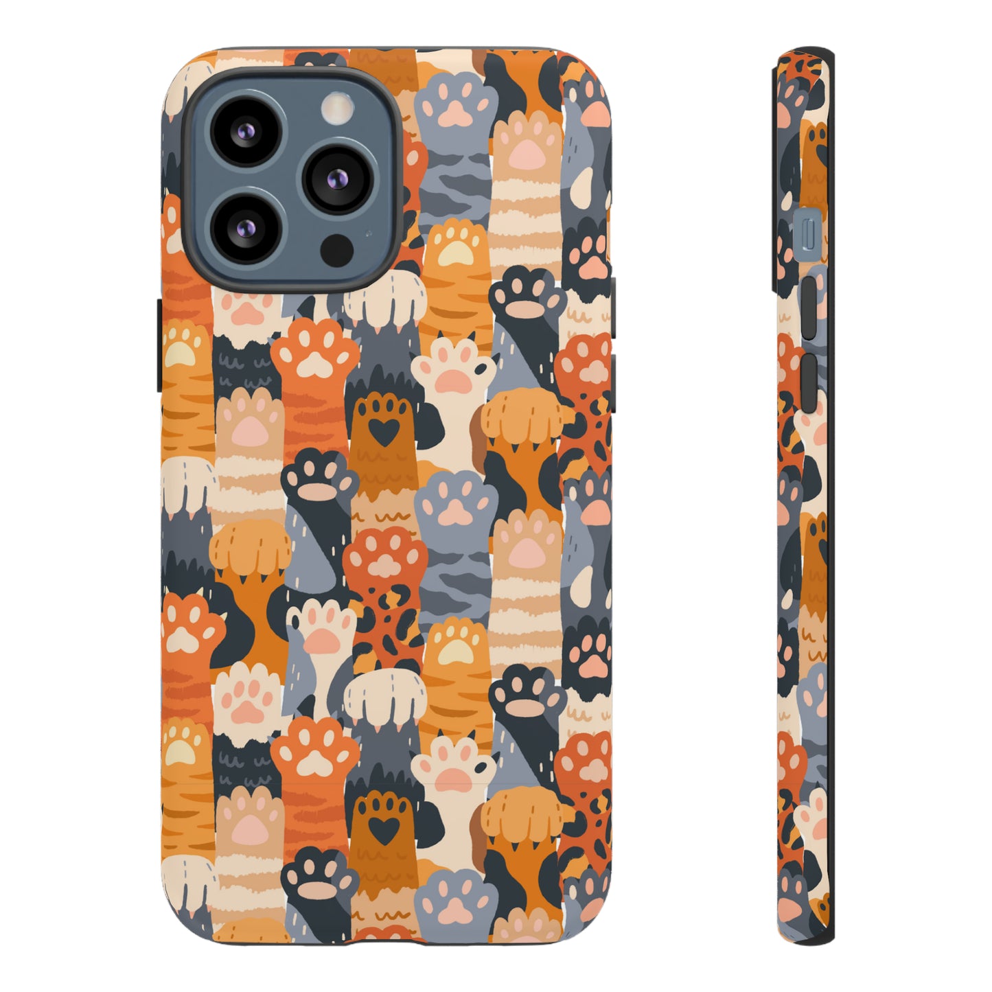 Premium-quality tough protective phone cases for iPhone, Samsung and Google phones - Colorful Paws for Pet Lovers