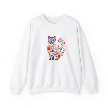 Floral Cat Lover Sweatshirt