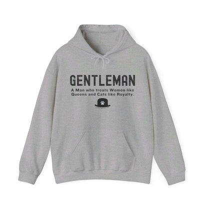 Funny Hooded Sweatshirt for Cat Lover Men- Gentleman Hoodie