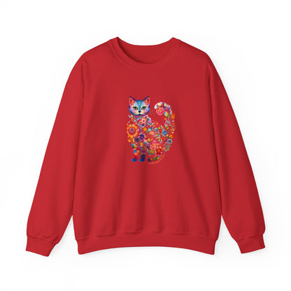 Floral Cat Lover Sweatshirt