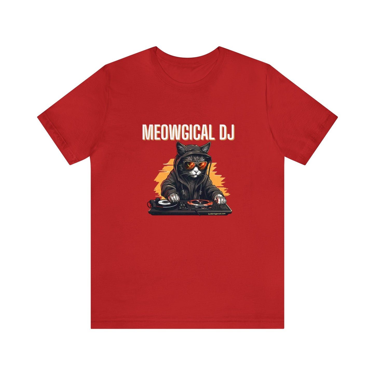 Cat and Music Lovers T-shirt-Funny DJ Shirt