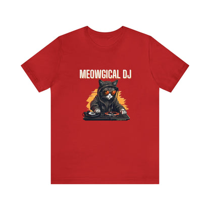 Cat and Music Lovers T-shirt-Funny DJ Shirt