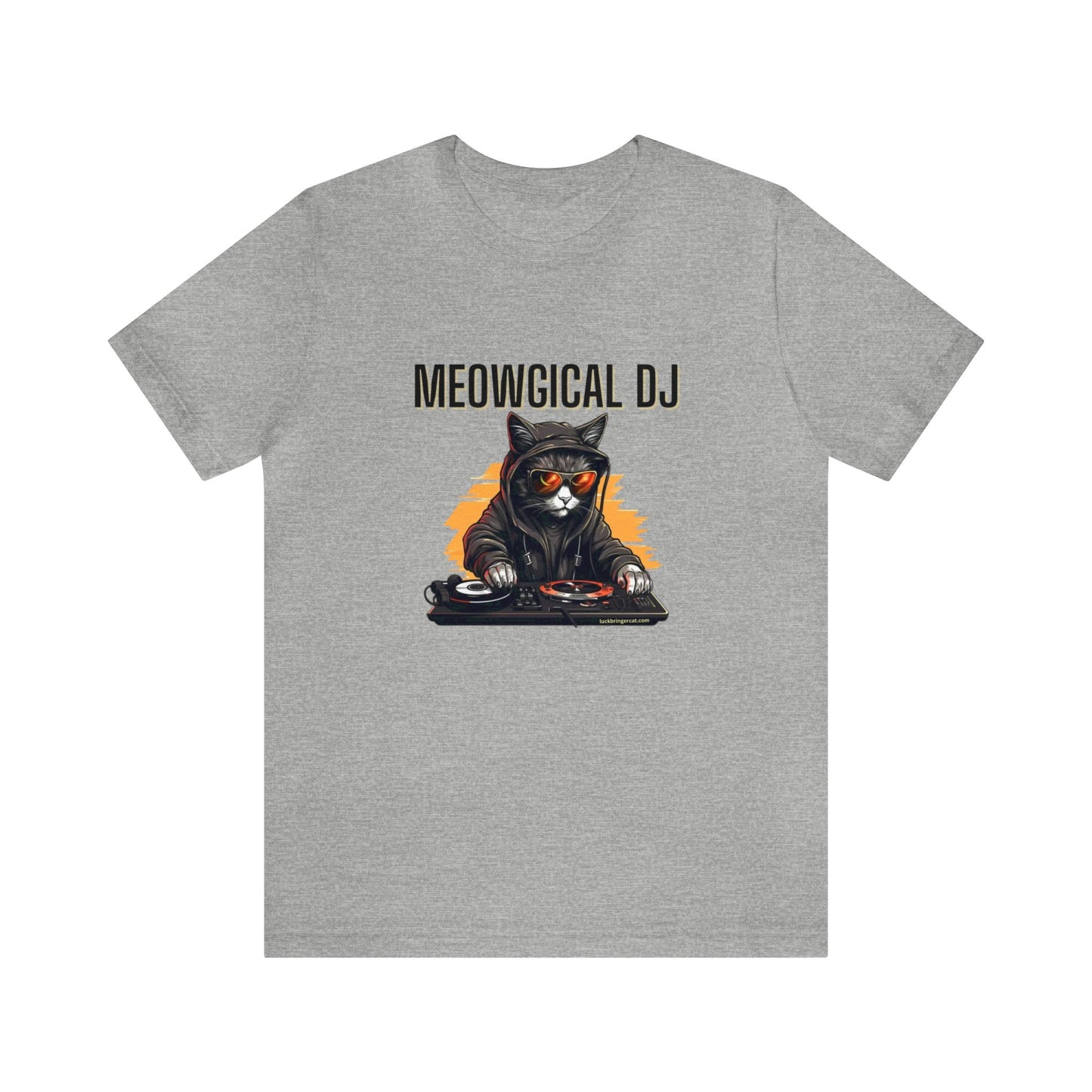 Cat and Music Lovers T-shirt-Funny DJ Shirt