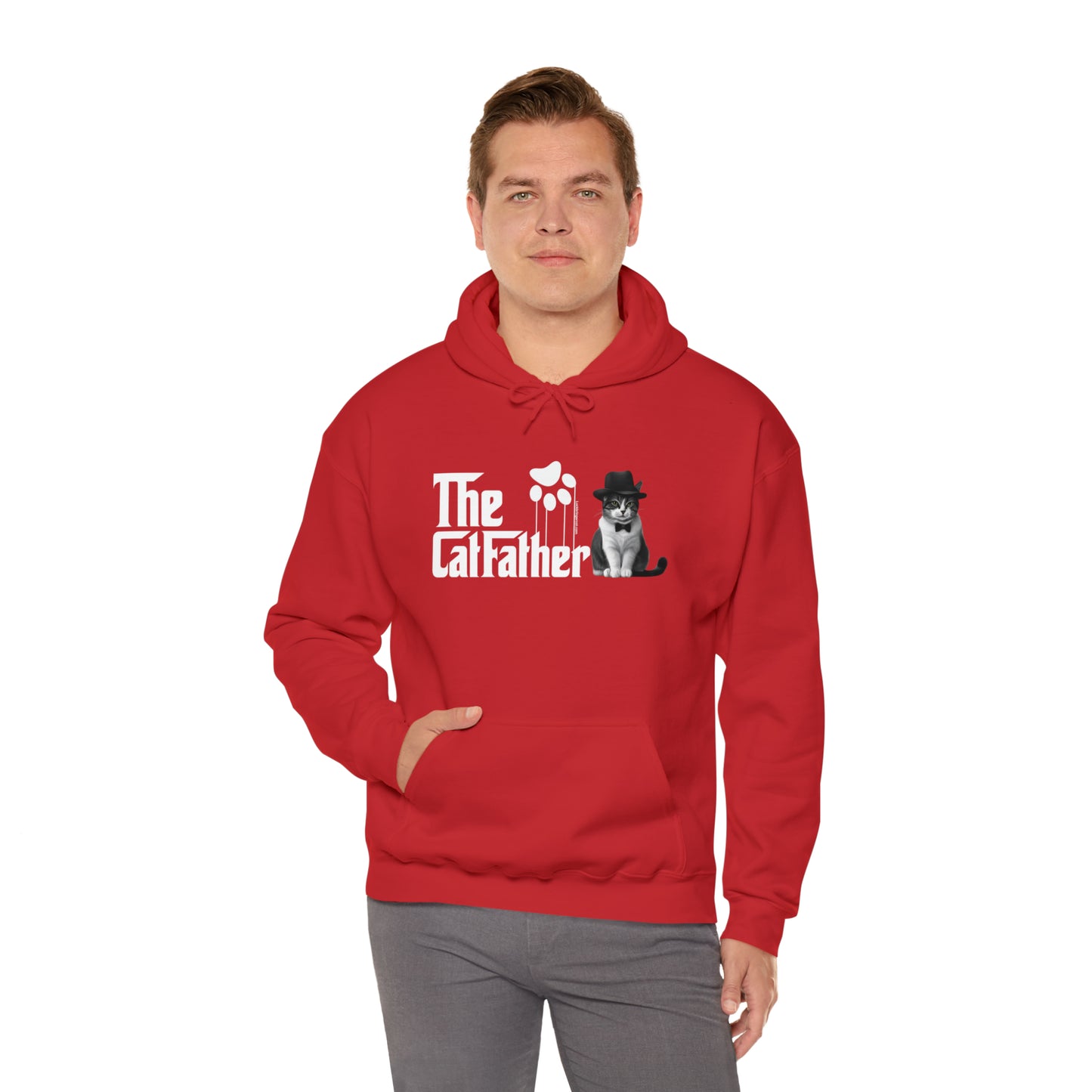 Hoodie-The Cat Father Hooded Sweatshirt