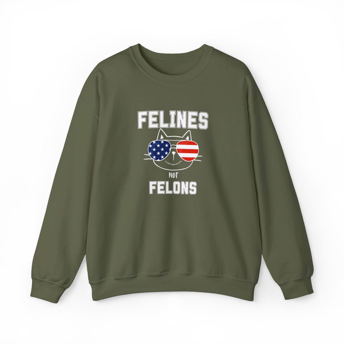 Felines Not Felons Sweatshirt- Kamala Harris 2024 US Presidential Election Shirt