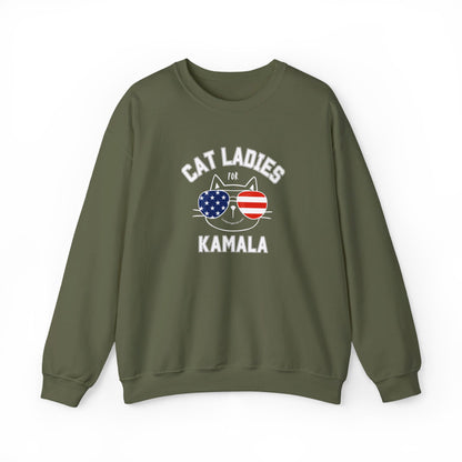 Cat Ladies For Kamala Harris Sweatshirt- 2024 US Presidential Election Shirt