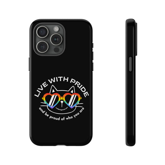 Cat Lovers Pride Phone Case-LGBTQ+ Community Support- iPhone 15 Plus, iPhone 15 Pro, iPhone 15 Pro Max, iPhone 14 Plus, iPhone 14 Pro, iPhone 14 Pro Max, iPhone 13 mini, iPhone 13 Pro, iPhone 13 Pro Max, iPhone 12 mini, iPhone 12 Pro, iPhone 12 Pro Max, iPhone 11 Pro, iPhone 11 Pro Max, iPhone X, iPhone XR, iPhone XS, iPhone XS Max, iPhone 8, iPhone 8 Plus