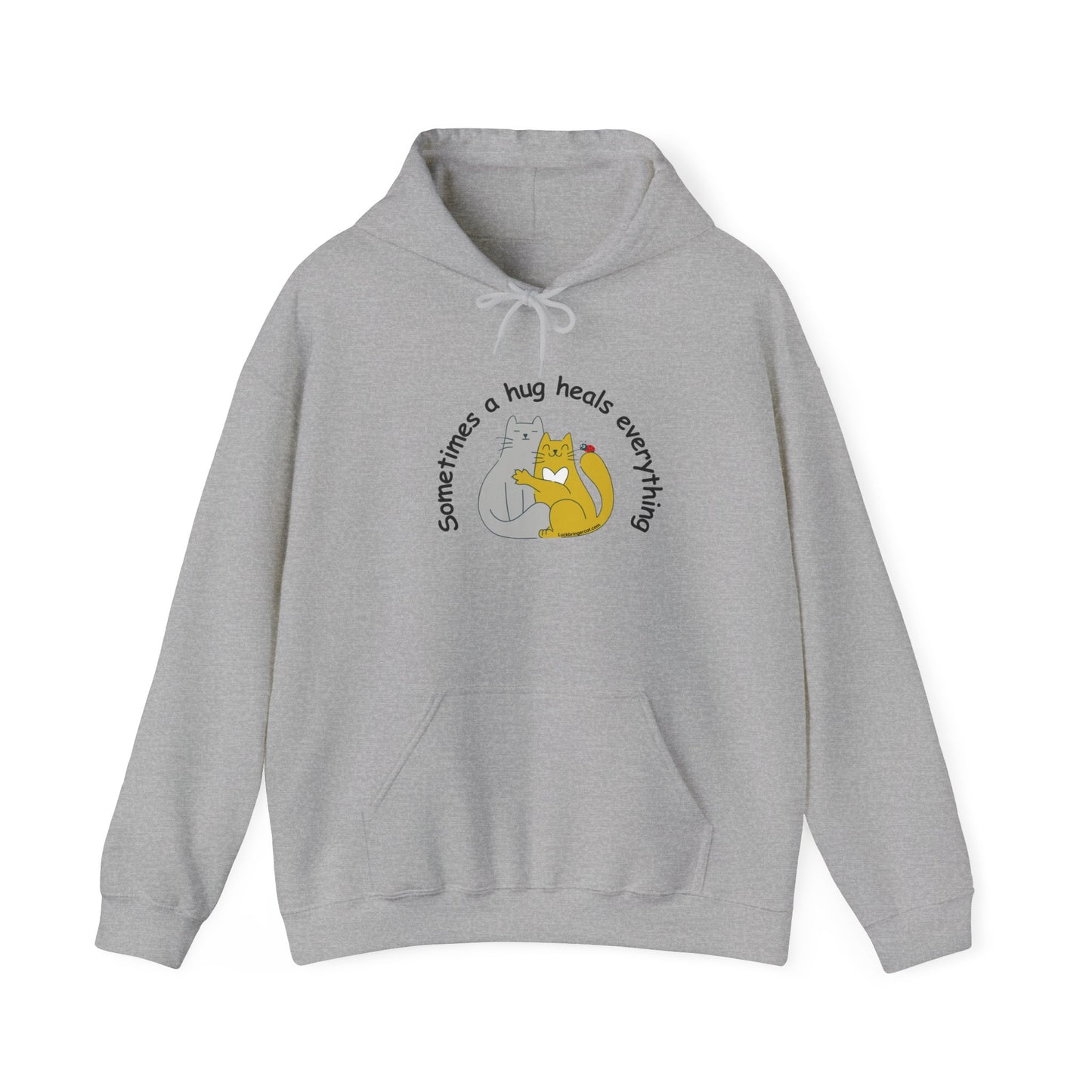 Unisex Kapuzenpullover - Katzenumarmung -