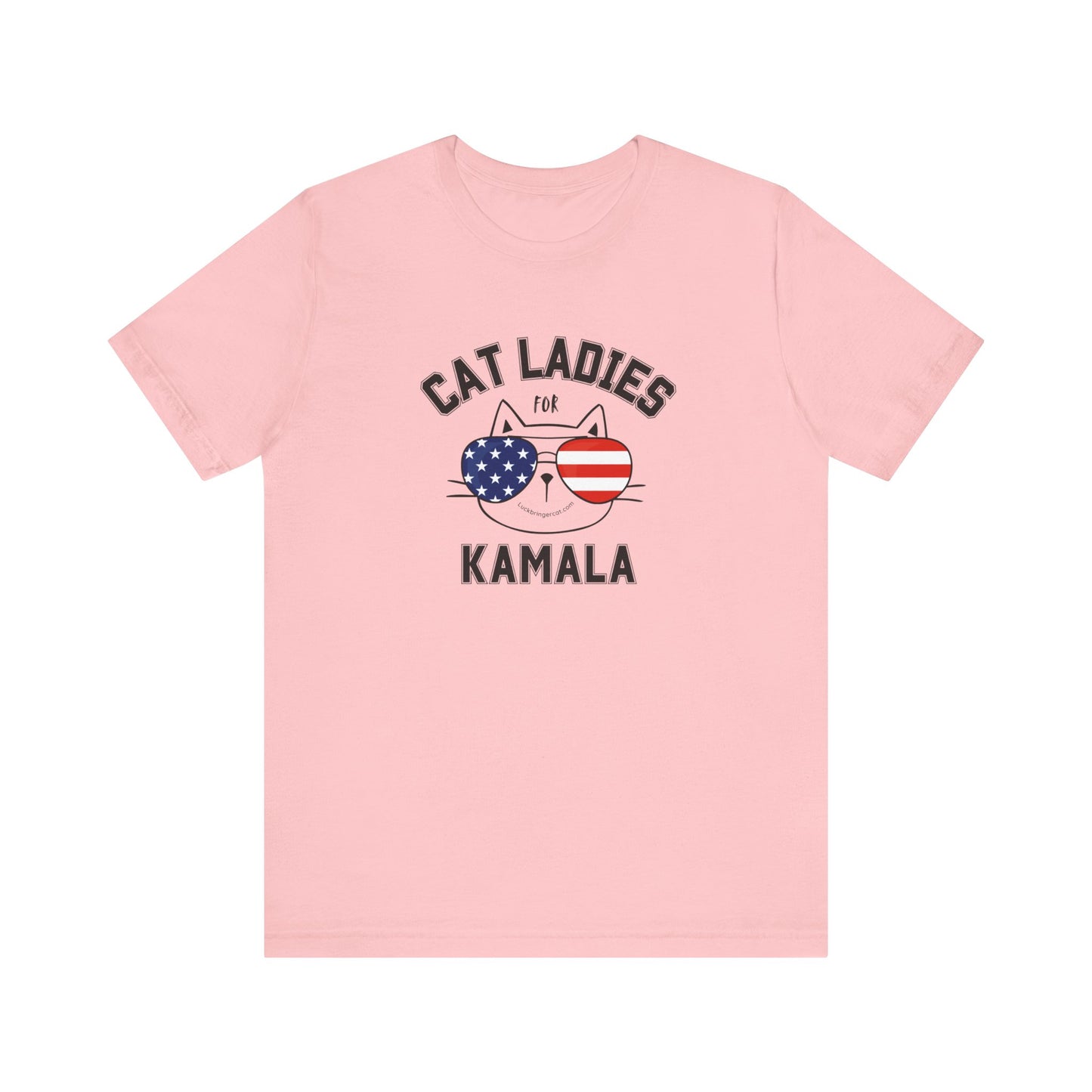 Cat Ladies For Kamala Harris T-Shirt-  2024 US President Election Shirt