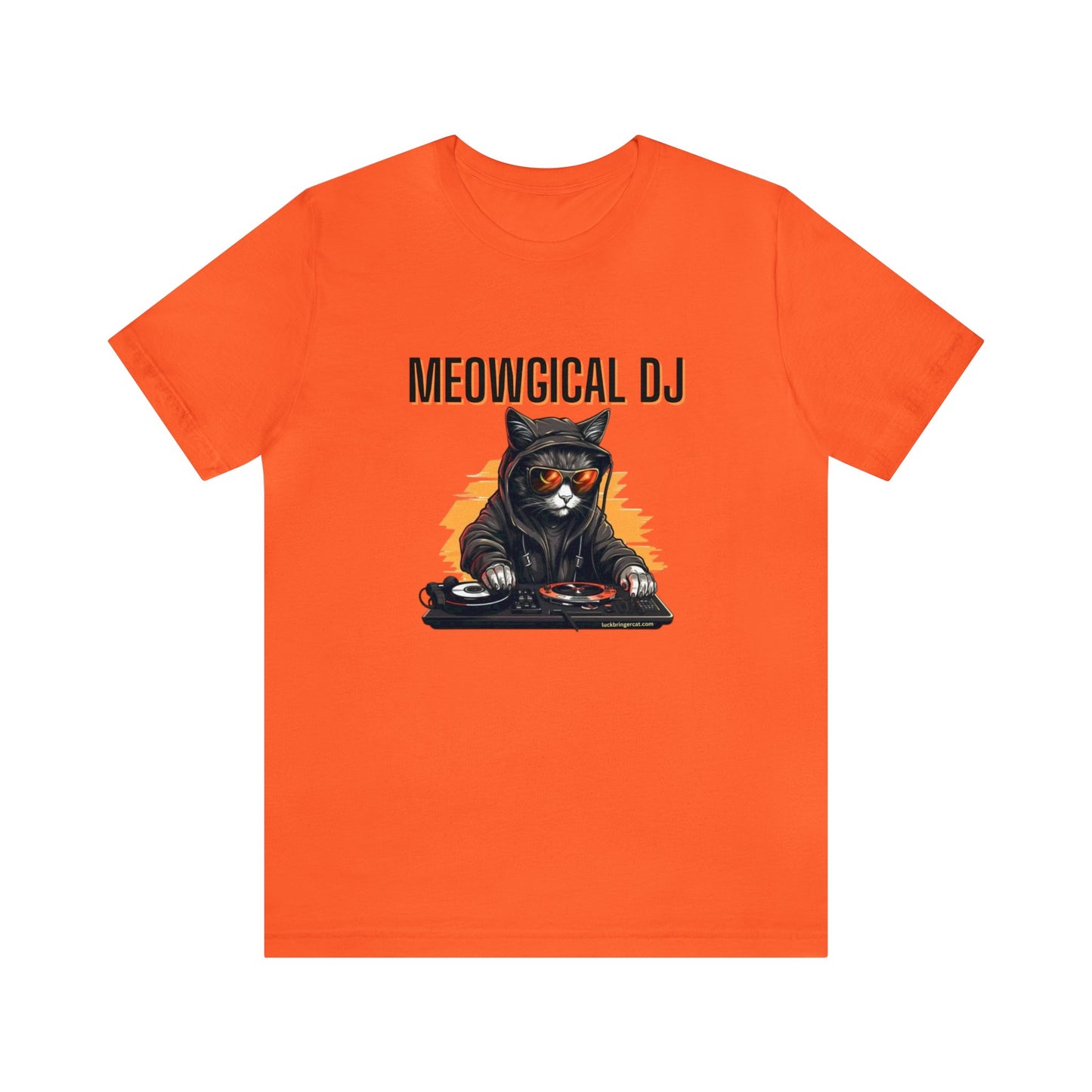 Cat and Music Lovers T-shirt-Funny DJ Shirt