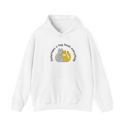 Cats Kittens Lovers Hooded Sweatshirt - Cat Hug Shirt for Cat Moms