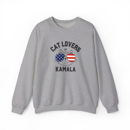 Cat Lovers For Kamala Harris 2024 US Presidential Election Sweatshirt