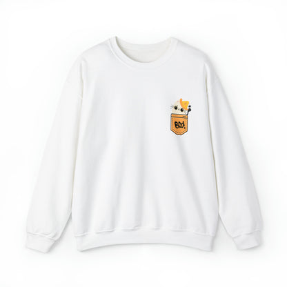 Halloween Crewneck Sweatshirt - Kitten in the Pocket