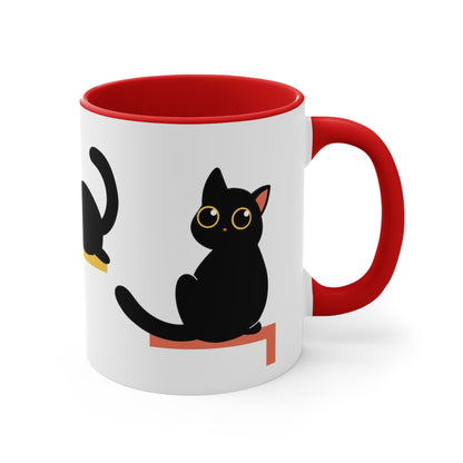 Black Cat Ceramic Coffee Mug for Kitty Cat Lovers