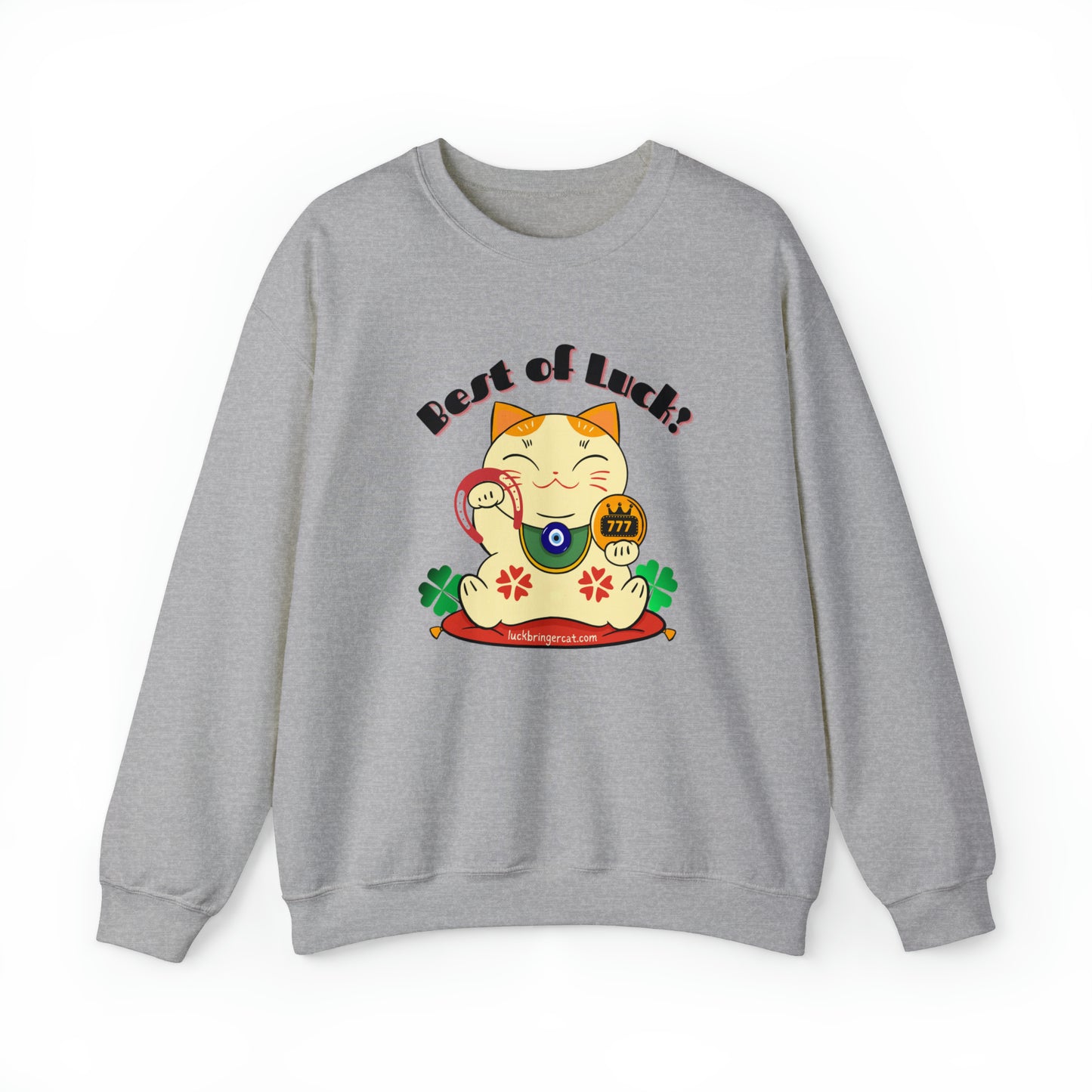 Crewneck Sweatshirt - Lucky Maneki Neko Cat