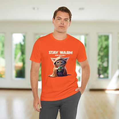 Funny Halloween Graphic T-shirt for Cat and Movie Lovers