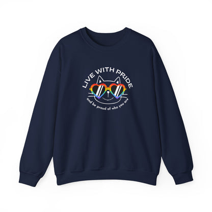 Cat Lovers Pride Sweatshirt -LGBTQ+ Community Support Shirt