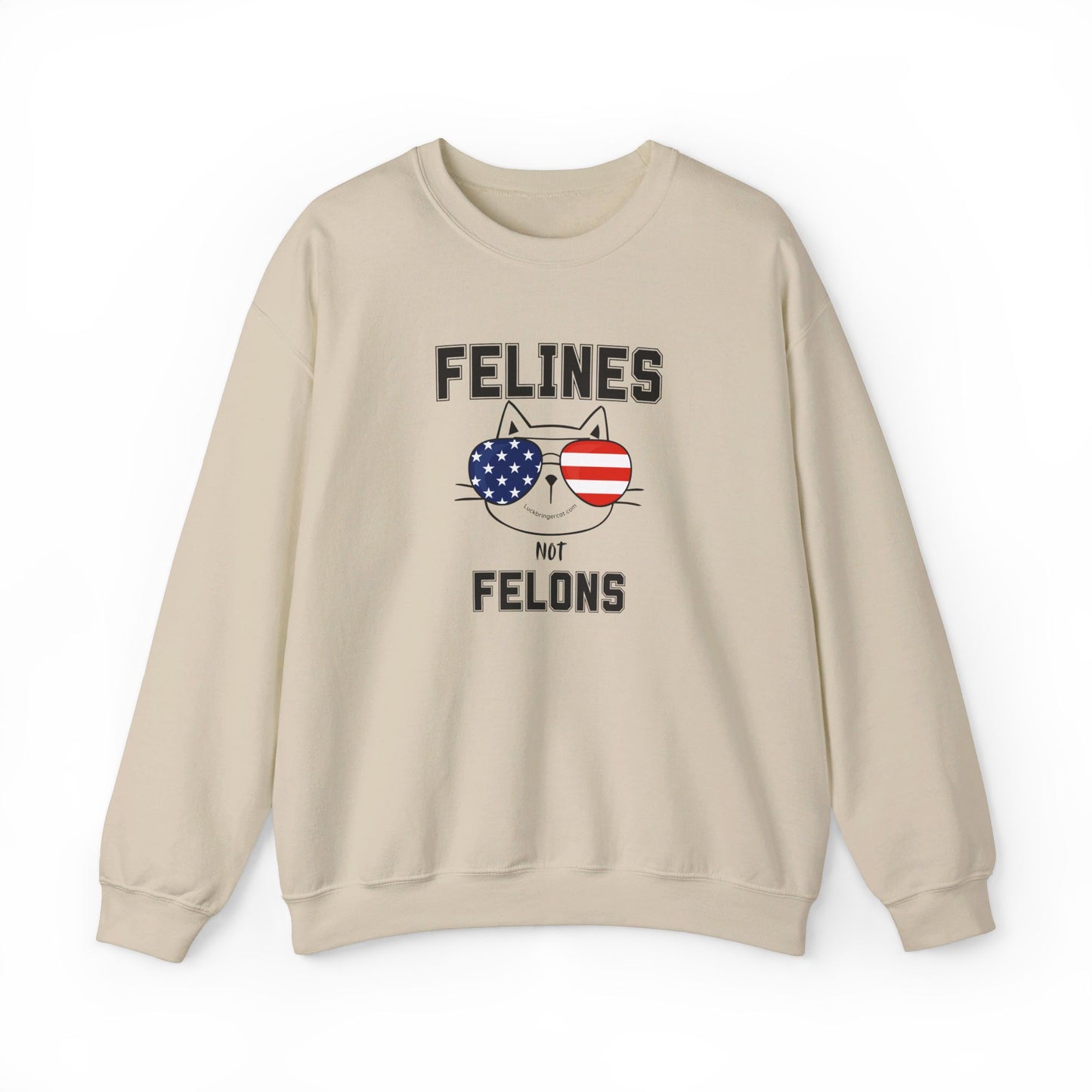 Felines Not Felons Sweatshirt- Kamala Harris 2024 US Presidential Election Shirt