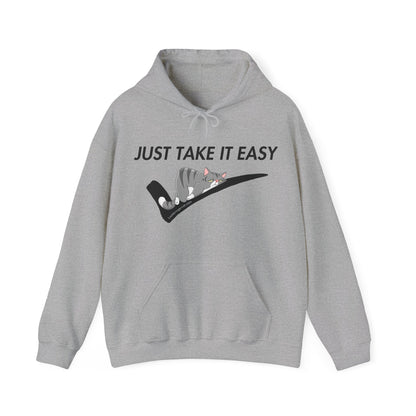 Funny Hooded Sweatshirt - Just Take It Easy