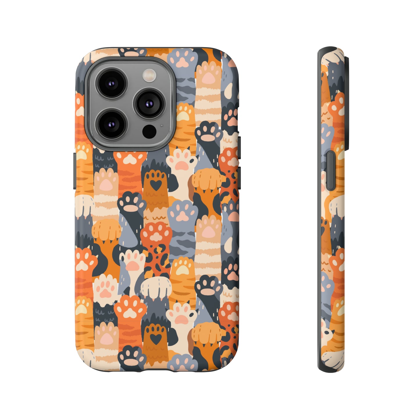 Premium-quality tough protective phone cases for iPhone, Samsung and Google phones - Colorful Paws for Pet Lovers