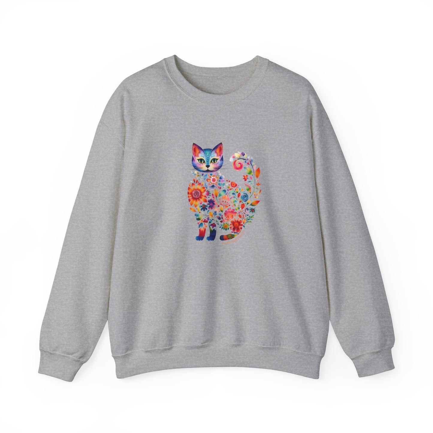 Floral Cat Lover Sweatshirt