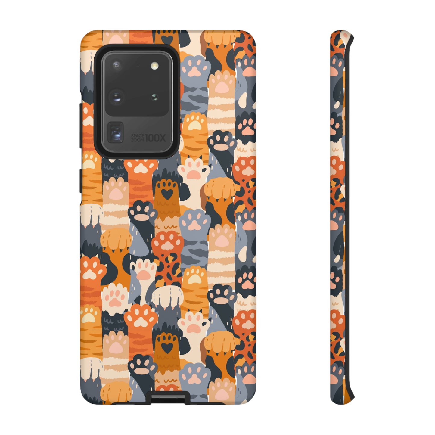 Premium-quality tough protective phone cases for iPhone, Samsung and Google phones - Colorful Paws for Pet Lovers