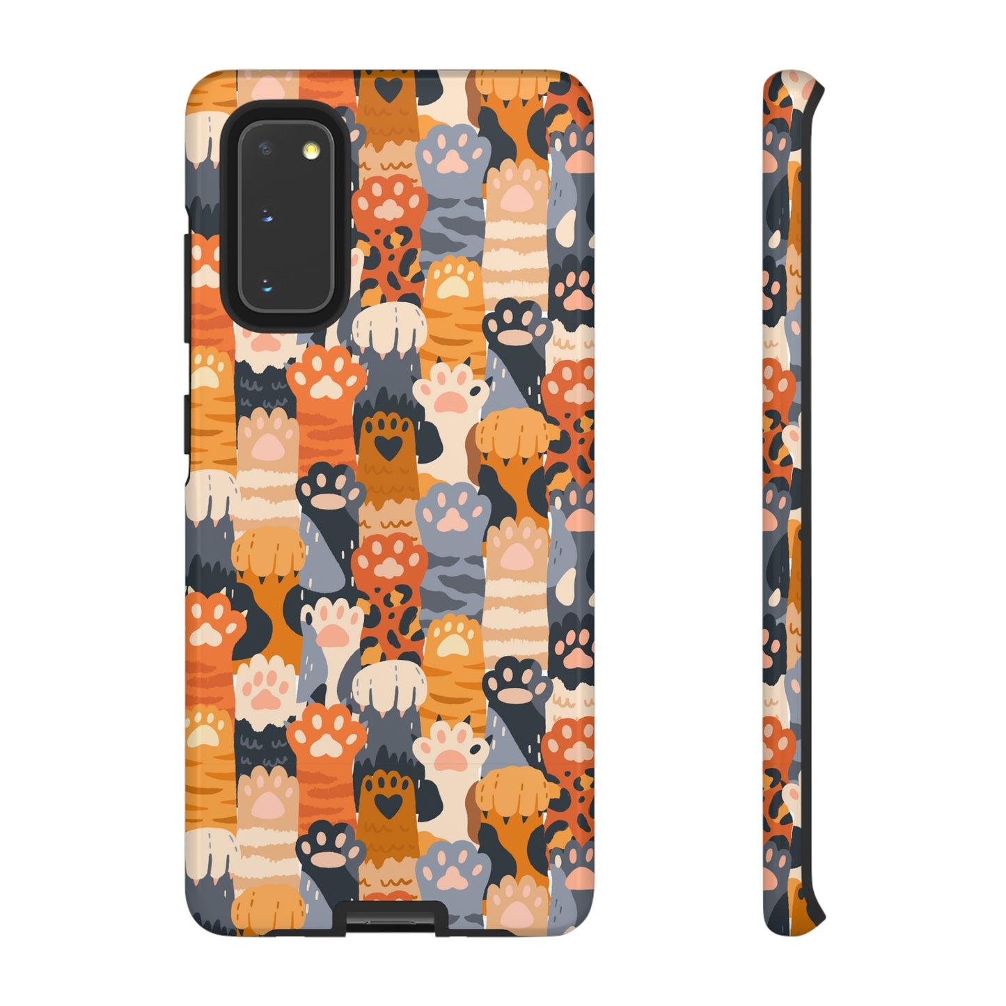 Premium-quality tough protective phone cases for iPhone, Samsung and Google phones - Colorful Paws for Pet Lovers