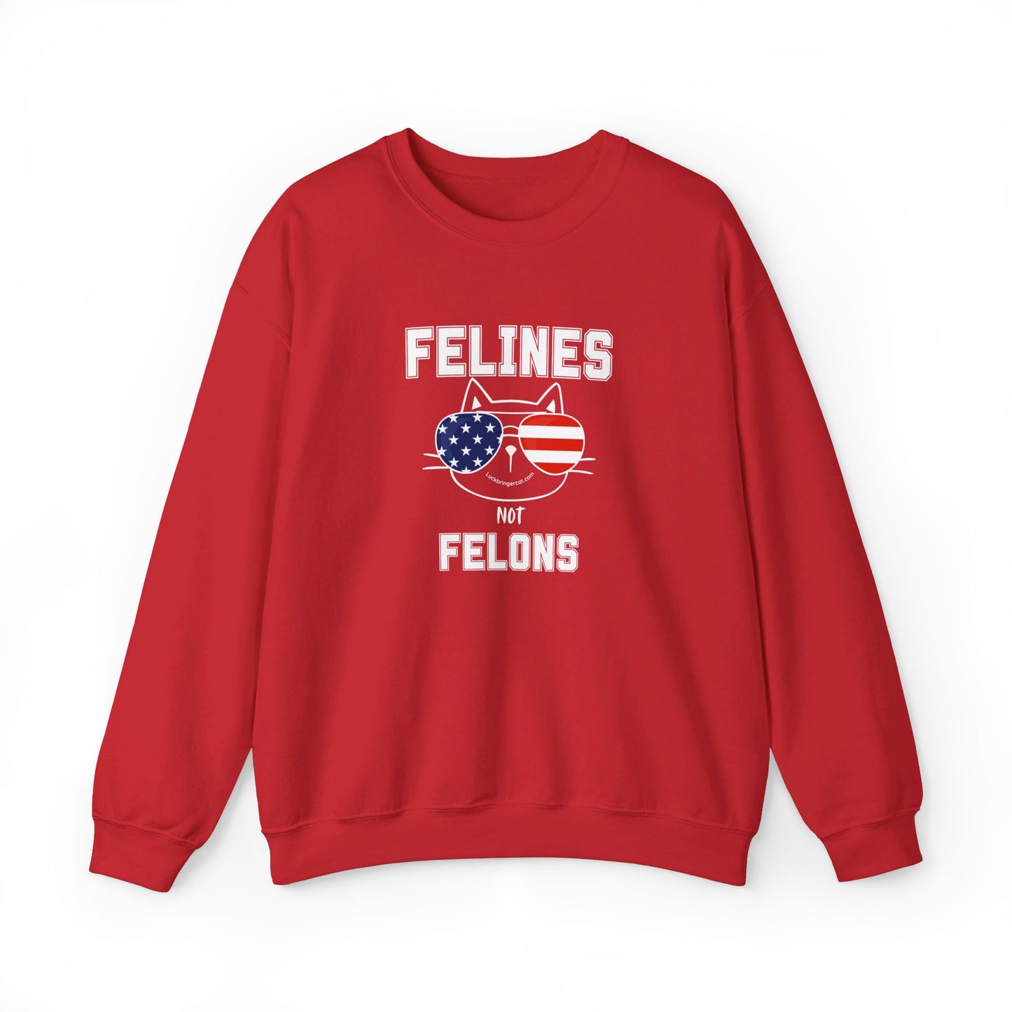 Felines Not Felons Sweatshirt- Kamala Harris 2024 US Presidential Election Shirt