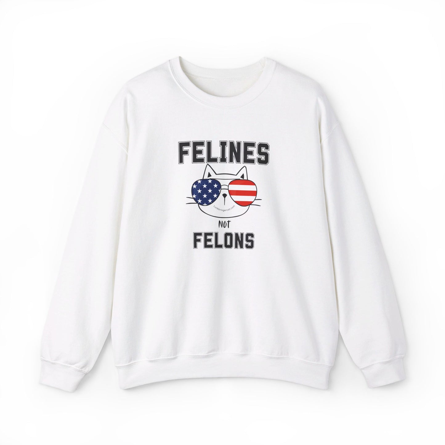 Felines Not Felons Sweatshirt- Kamala Harris 2024 US Presidential Election Shirt