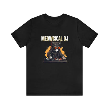 Cat and Music Lovers T-shirt-Funny DJ Shirt