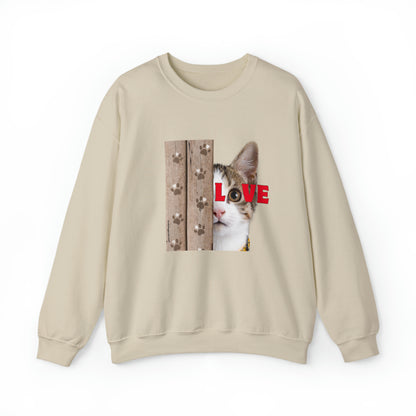 Cat Lovers Graphic Crewneck Sweatshirt