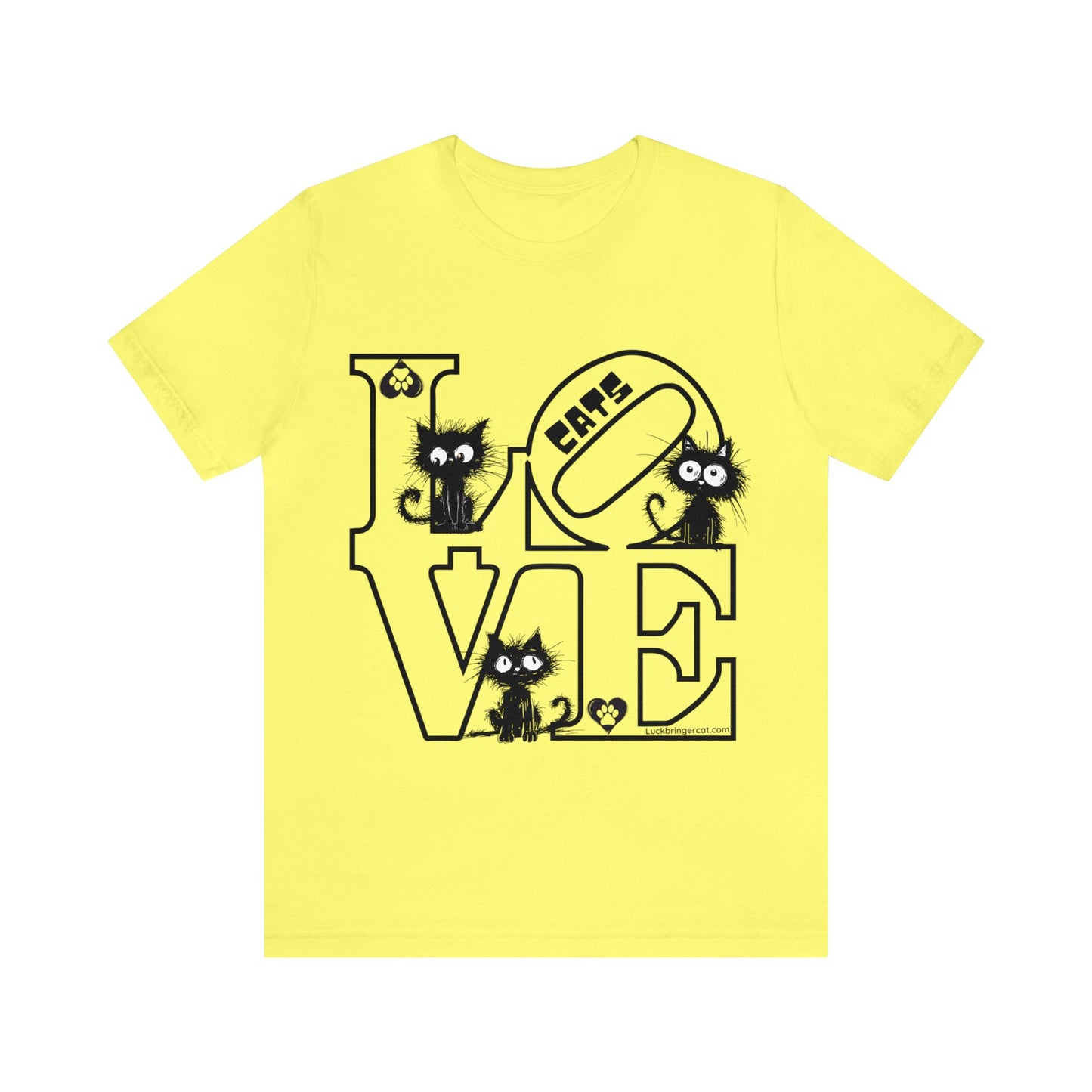 Love Cats T-Shirt- Funny Cat Lovers Tee-Valentines Edition