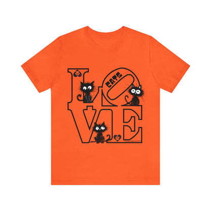 Love Cats T-Shirt- Funny Cat Lovers Tee-Valentines Edition