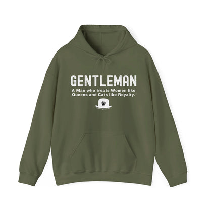 Funny Hooded Sweatshirt for Cat Lover Men- Gentleman Hoodie