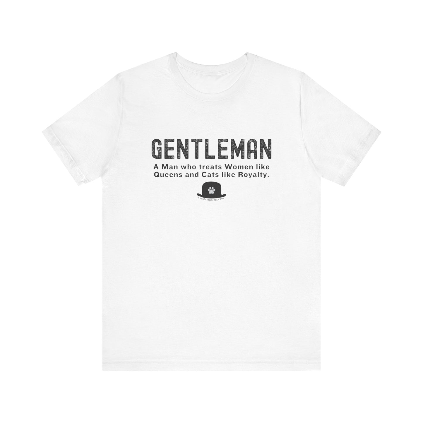 Funny T-shirt for Cat Lover Men- Gentleman Shirt