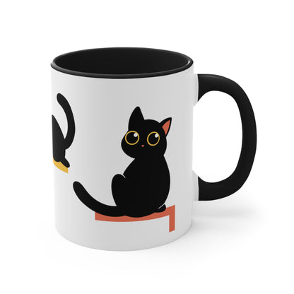 Black Cat Ceramic Coffee Mug for Kitty Cat Lovers