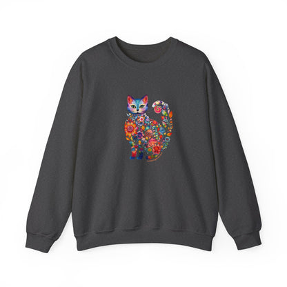 Floral Cat Lover Sweatshirt