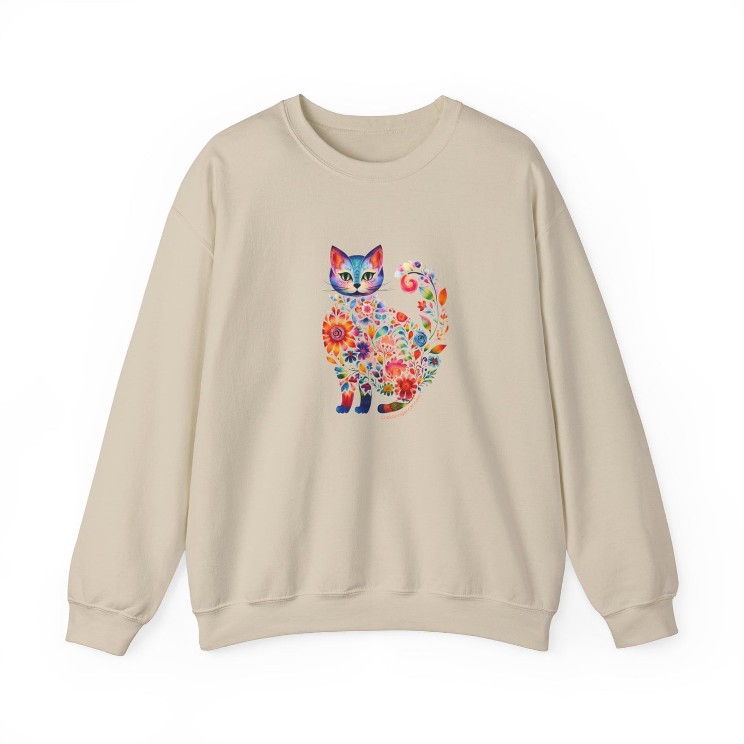 Floral Cat Lover Sweatshirt