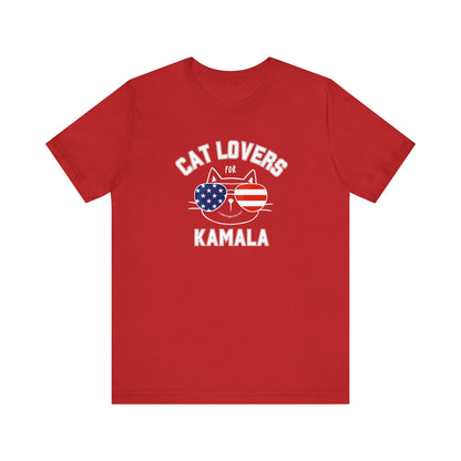 Cat Lovers For Kamala Harris 2024 US Presidential Election T-Shirt