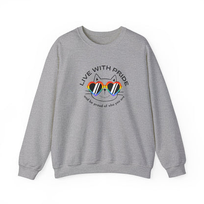 Cat Lovers Pride Sweatshirt -LGBTQ+ Community Support Shirt