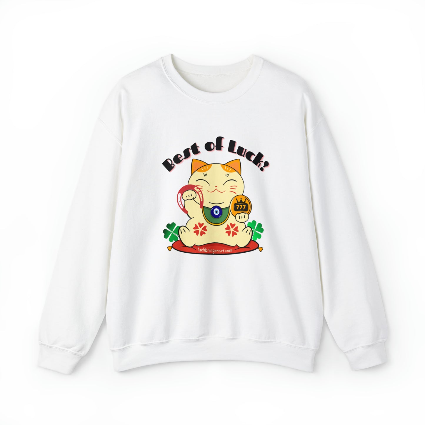 Crewneck Sweatshirt - Lucky Maneki Neko Cat