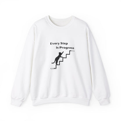 Motivational Crewneck Sweatshirt -Every Step Is Progress Inspirational Shirt