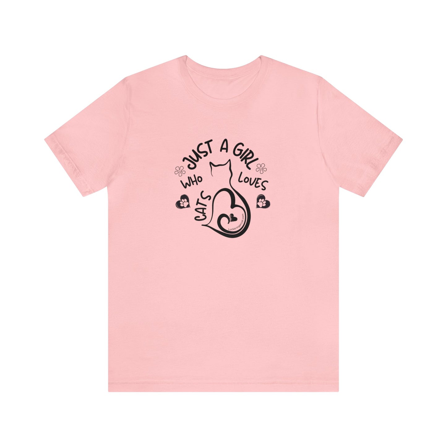 Cat Lovers T-shirt - Just a Girl Who Loves Cats