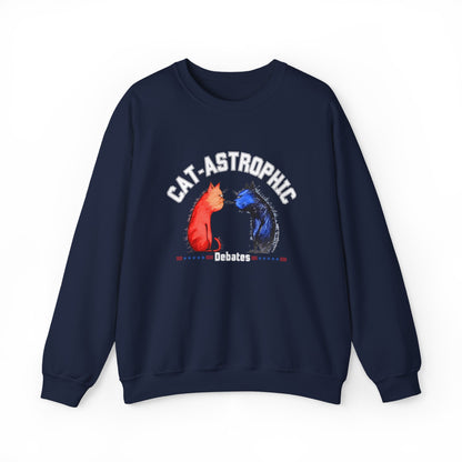 Funny Crewneck Sweatshirt For US Election - Catastrophic Debates