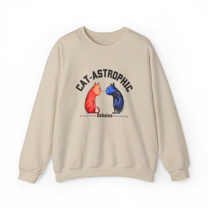 Funny Crewneck Sweatshirt For US Election - Catastrophic Debates