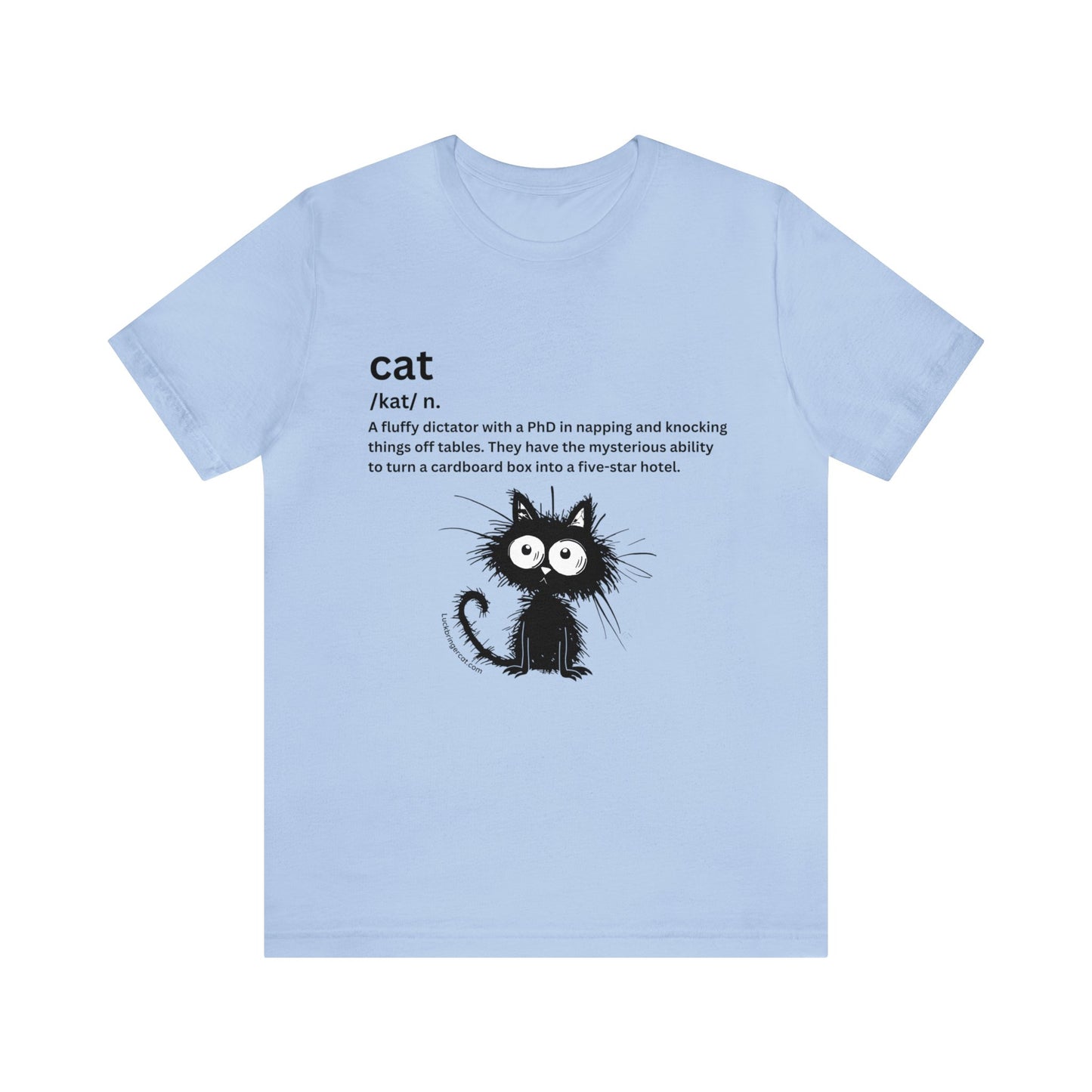 Funny Cat Lovers T-Shirt-Cat Definition-PhD in Napping